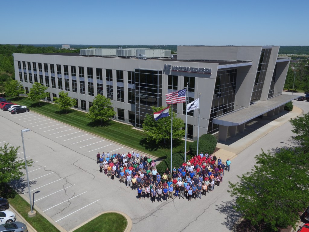 Nooter Employee group photos by drone